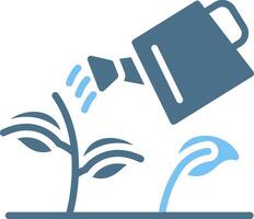 Gardening Glyph Two Color Icon Design vector