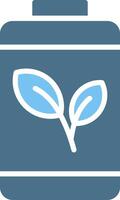 Leaf Glyph Two Color Icon Design vector