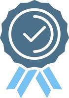 Credibility Glyph Two Color Icon Design vector