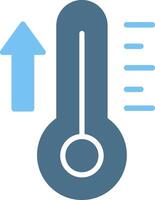 High Temperature Glyph Two Color Icon Design vector