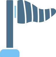 Wind Socket Glyph Two Color Icon Design vector