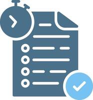 Test Glyph Two Color Icon Design vector