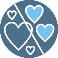 Forbidde Glyph Two Color Icon Design vector