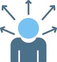 User Glyph Two Color Icon Design vector
