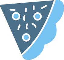 Pizza Glyph Two Color Icon Design vector