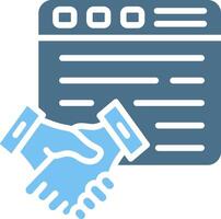 Website Glyph Two Color Icon Design vector