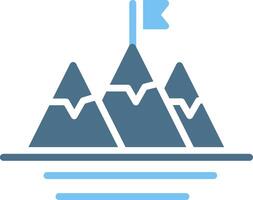 Conquer Glyph Two Color Icon Design vector