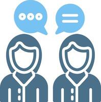 Meeting Glyph Two Color Icon Design vector