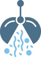 Confetti Ball Glyph Two Color Icon Design vector