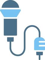 Lavalier Glyph Two Color Icon Design vector