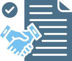 Paper Glyph Two Color Icon Design vector