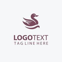 Waddle Sketch duck logo vector