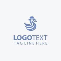 Beak Glow duck logo vector