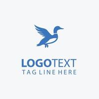 Feather Dreams duck logo vector