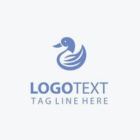 Feather Whimsy duck logo vector