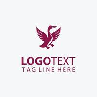 Puddle Path duck logo vector