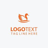 Flap Duck duck logo vector