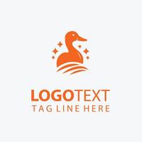 Quackify duck logo vector