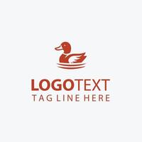 Feather Flap duck logo vector