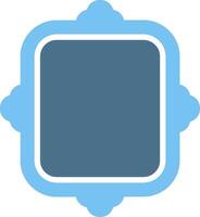Frame Glyph Two Color Icon Design vector