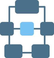 Hierarchy Glyph Two Color Icon Design vector