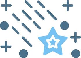 Meteor Shower Glyph Two Color Icon Design vector