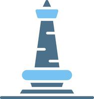 Monas Glyph Two Color Icon Design vector