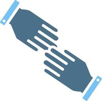 Help Glyph Two Color Icon Design vector