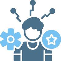 Specialist Glyph Two Color Icon Design vector