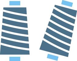 Thread Glyph Two Color Icon Design vector
