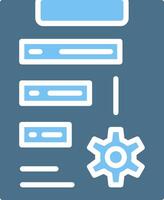 Priority Glyph Two Color Icon Design vector