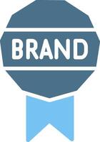 Brand Glyph Two Color Icon Design vector