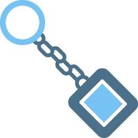 Key Chain Glyph Two Color Icon Design vector