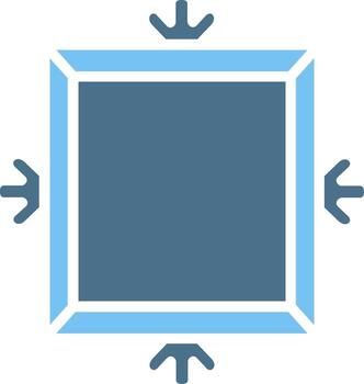 Frame Glyph Two Color Icon Design vector