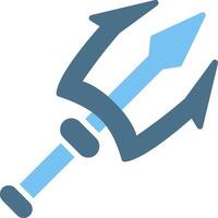 Harpoon Glyph Two Color Icon Design vector