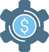 Sales Enablement Glyph Two Color Icon Design vector