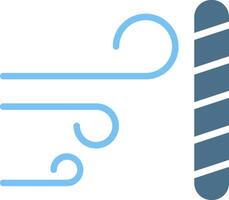 Wind Proof Glyph Two Color Icon Design vector