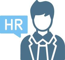 Hr Glyph Two Color Icon Design vector