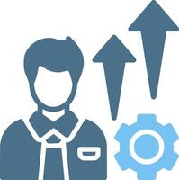 Professional Development Glyph Two Color Icon Design vector