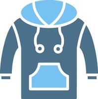 Sweatshirt Glyph Two Color Icon Design vector