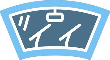 Wiper Glyph Two Color Icon Design vector