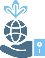Environment Glyph Two Color Icon Design vector