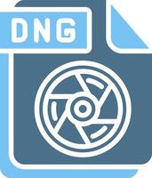 DNG Glyph Two Color Icon Design vector