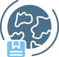 Export Glyph Two Color Icon Design vector