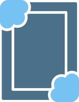 Frame Glyph Two Color Icon Design vector