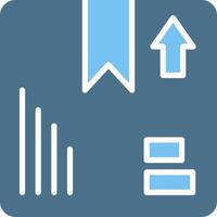 Package Glyph Two Color Icon Design vector