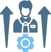 Personal Development Glyph Two Color Icon Design vector