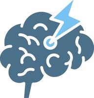 Stroke Glyph Two Color Icon Design vector