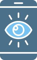 Viewer Glyph Two Color Icon Design vector