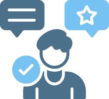 Endorsement Glyph Two Color Icon Design vector